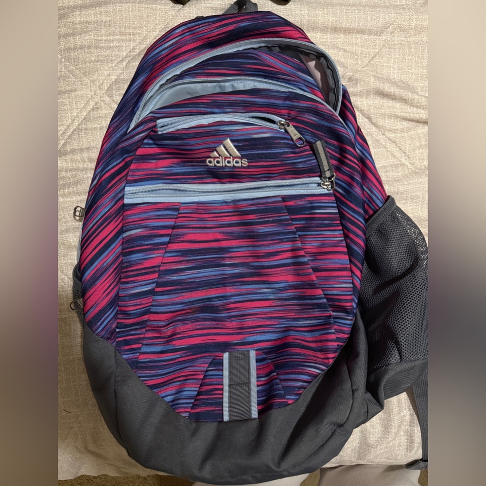 Adidas Multicolor Striped Backpack
